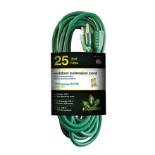 Load image into Gallery viewer, 3 Outlet Extension Cord 8' 16/3 Green