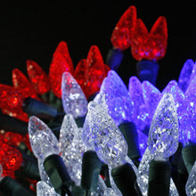 Load image into Gallery viewer, LED 70LT C6 4" spacing 237' green cord UL c9 Strawberry